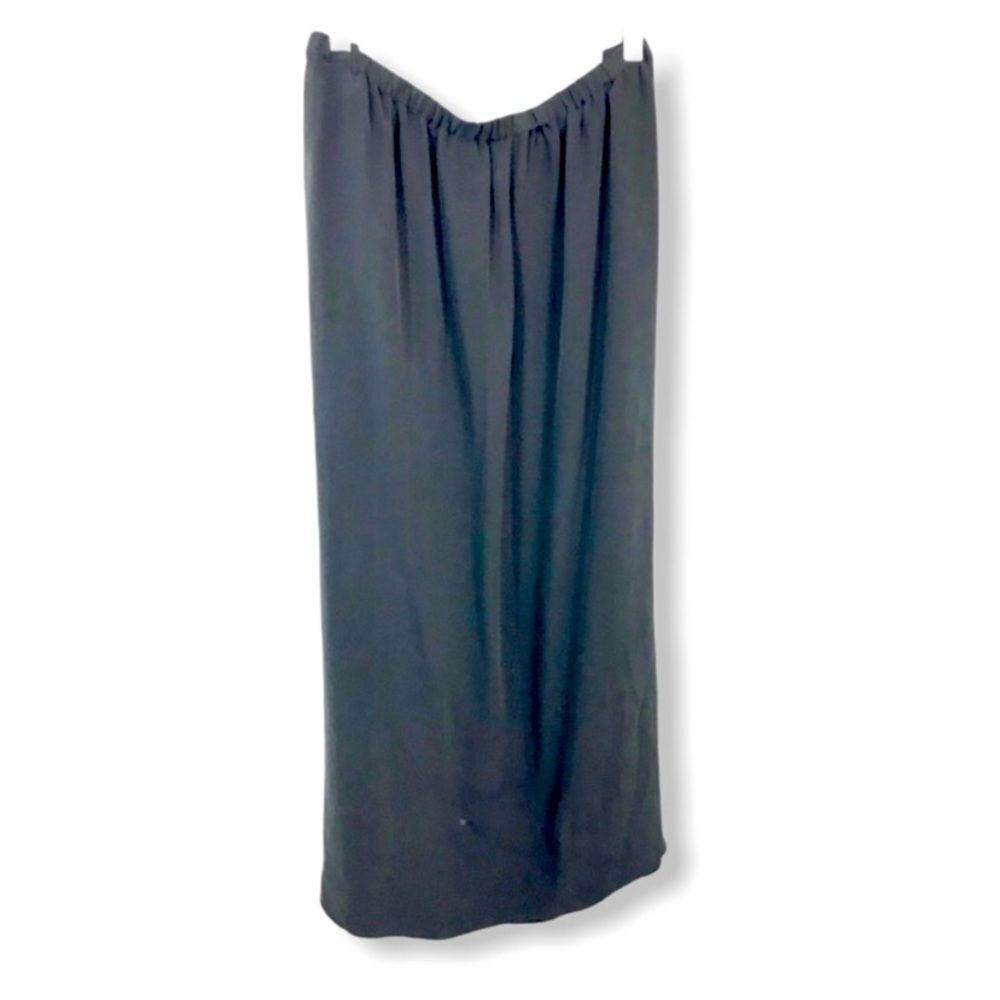 Mulberry Black Silk Full Lined Maxi Skirt Size XXL